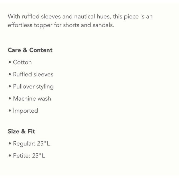 𝅺NWT Anthropologie Ruffled Top - Picture 6 of 6